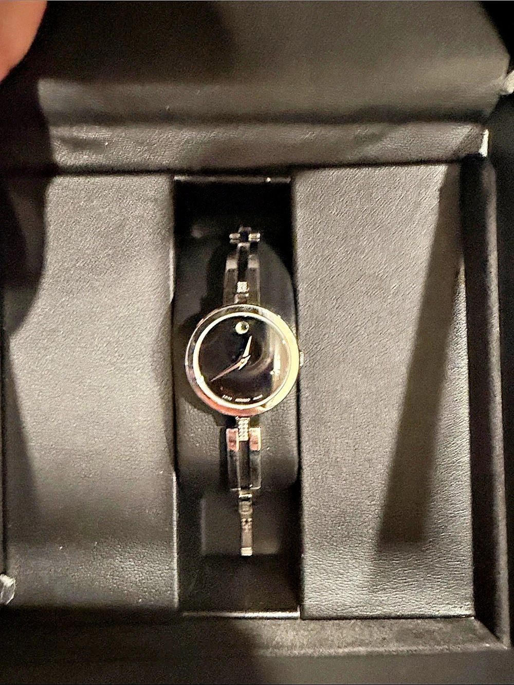 Movado Esperanza Quartz Black Dial Watch